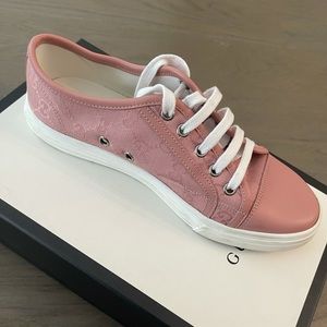 Pink Gucci Sneakers.